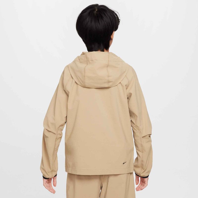 Nike Tech Woven children's jacket parachute beige/parachute beige/black 3