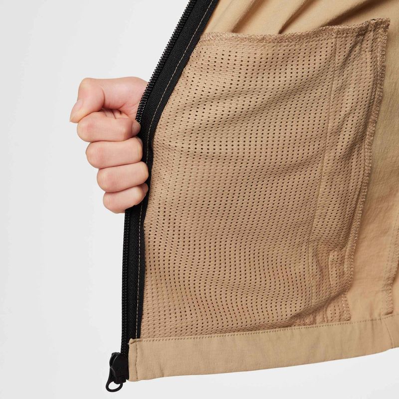 Children's jacket Nike Tech Woven parachute beige/parachute beige/black 9