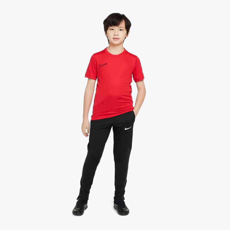 Children's football T-shirt Nike Academy Dri-Fit Jr university red/university red/black 2