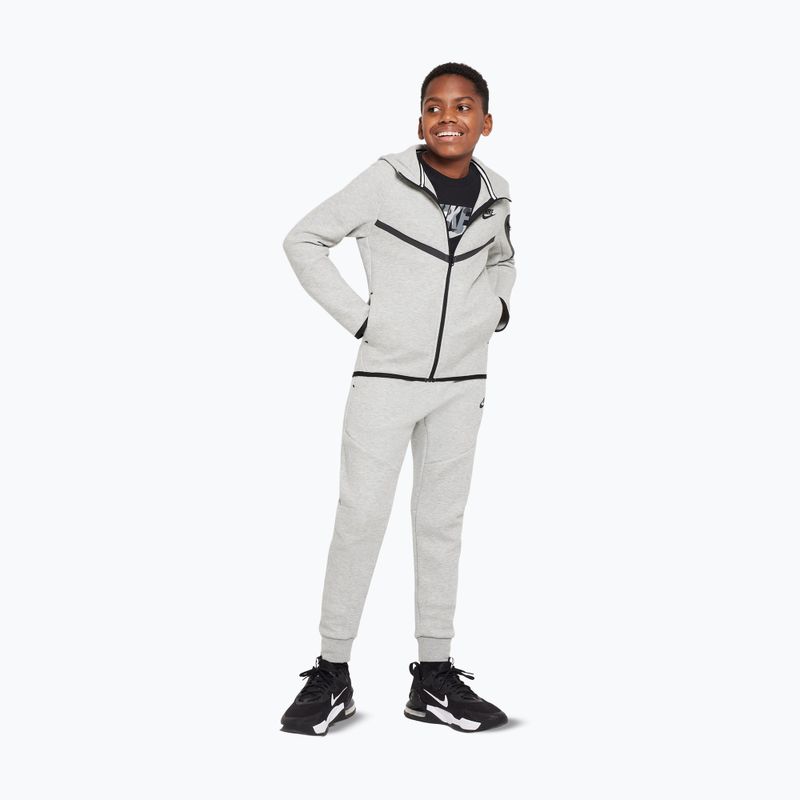 Children's sweatshirt Nike Sportswear Tech Fleece dark grey heather/black/black 2