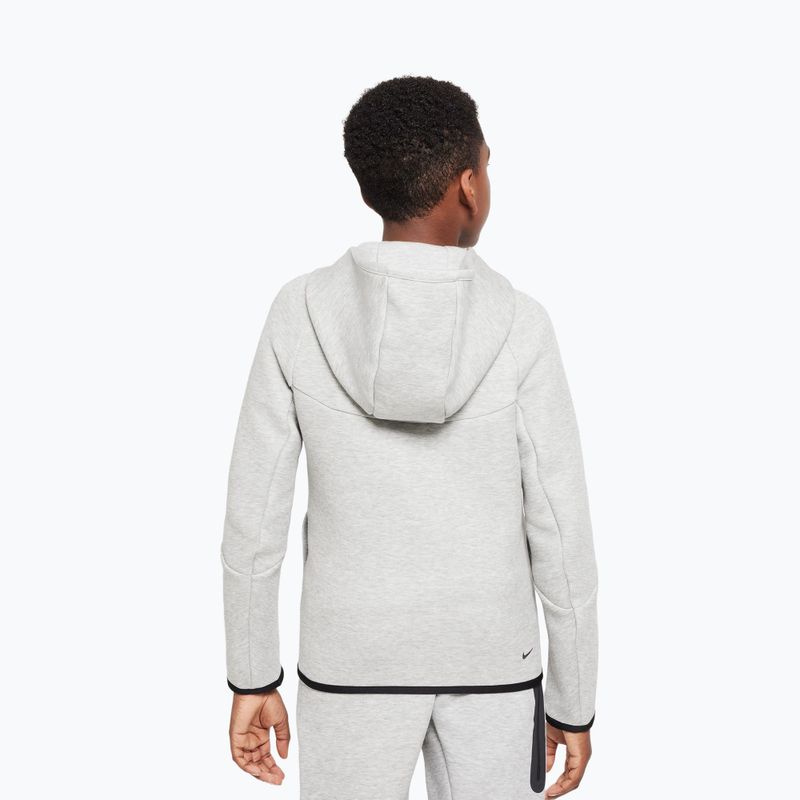 Children's sweatshirt Nike Sportswear Tech Fleece dark grey heather/black/black 3