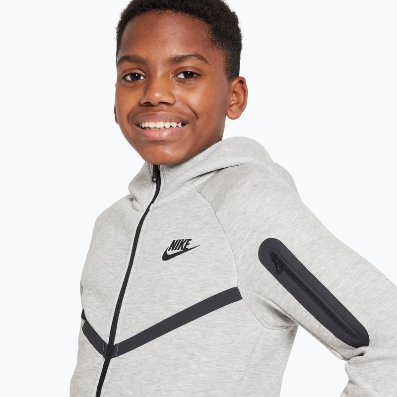 Children's sweatshirt Nike Sportswear Tech Fleece dark grey heather/black/black 4