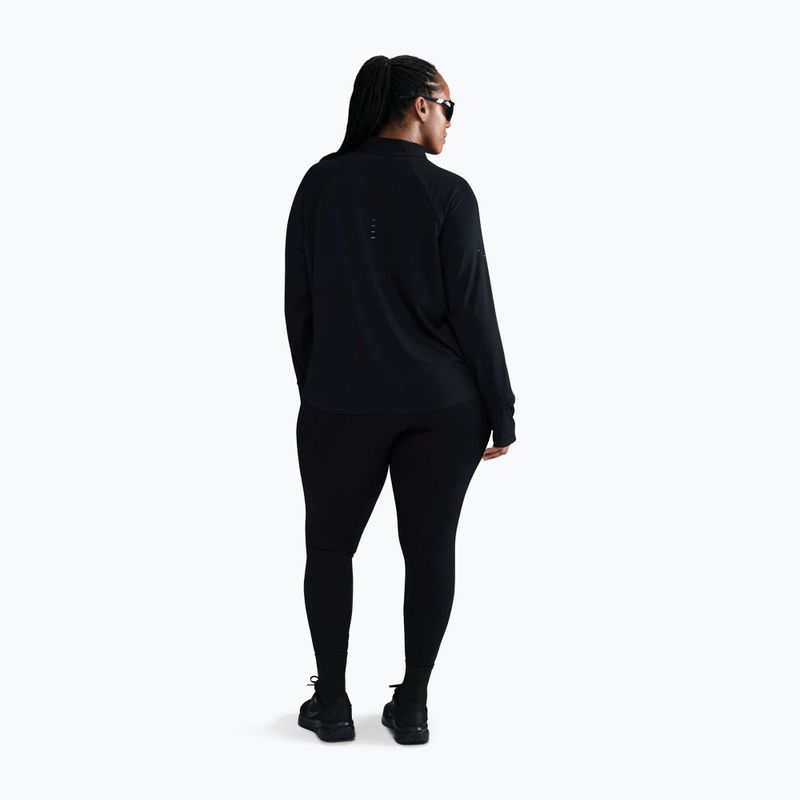 Women's running longsleeve Nike Swift Dri-FIT UV 1/4-Zip Plus Size black 2