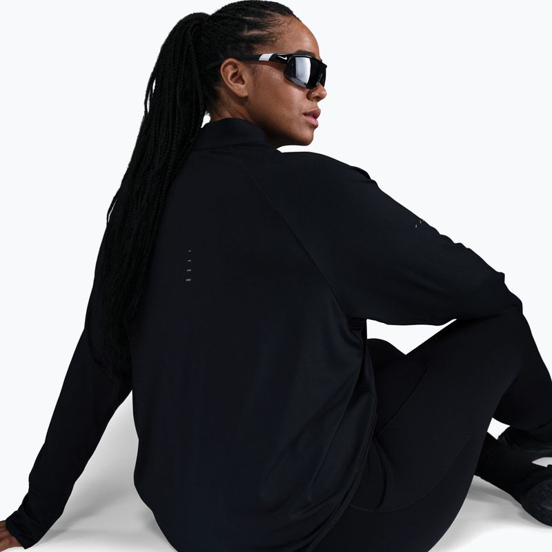 Women's running longsleeve Nike Swift Dri-FIT UV 1/4-Zip Plus Size black 5