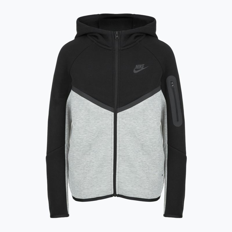 Children's sweatshirt Nike Sportswear Tech Fleece Full-Zip dark grey heather/black/black/black 6