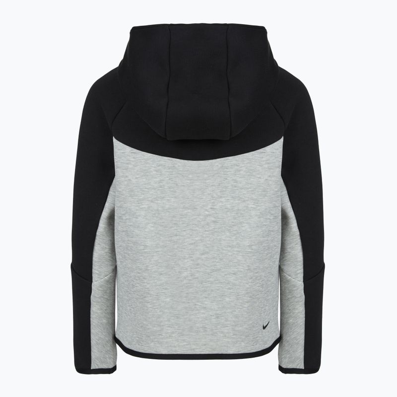 Children's sweatshirt Nike Sportswear Tech Fleece Full Zip dark grey heather/black/black/black 10
