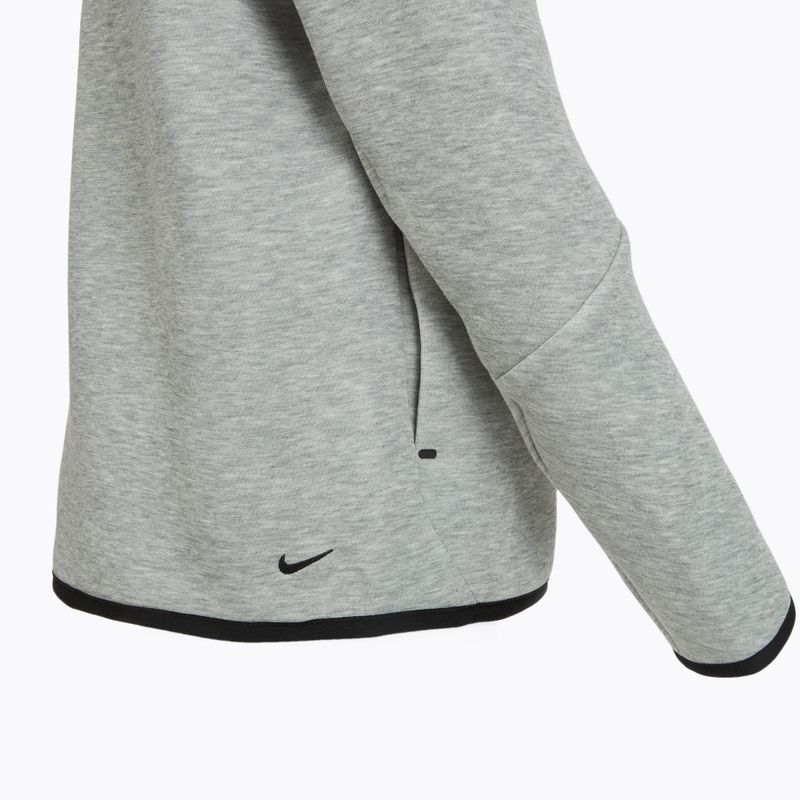 Children's sweatshirt Nike Sportswear Tech Fleece Full-Zip dark grey heather/black/black 12
