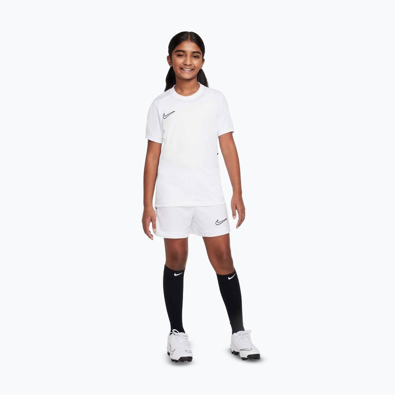Children's football T-shirt Nike Academy Dri-Fit Jr white/white/black/black 2