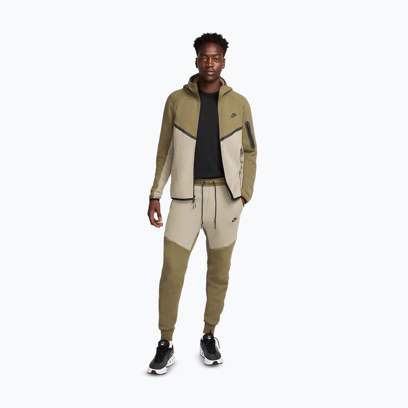 Men's sweatshirt Nike Tech Windrunner Full Zip medium olive/light army/black 2