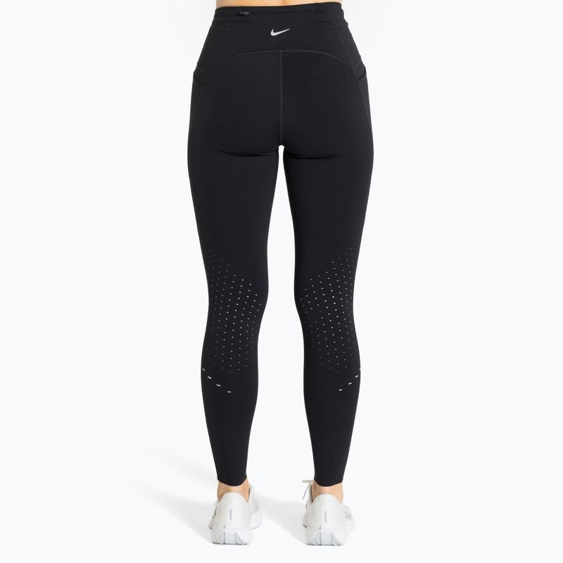 Women's running leggings Nike Swift 7/8 black 2