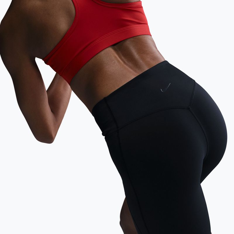 Women's training shorts Nike Universa High Waisted Biker 8" black/anthracite/dark smoke grey 5