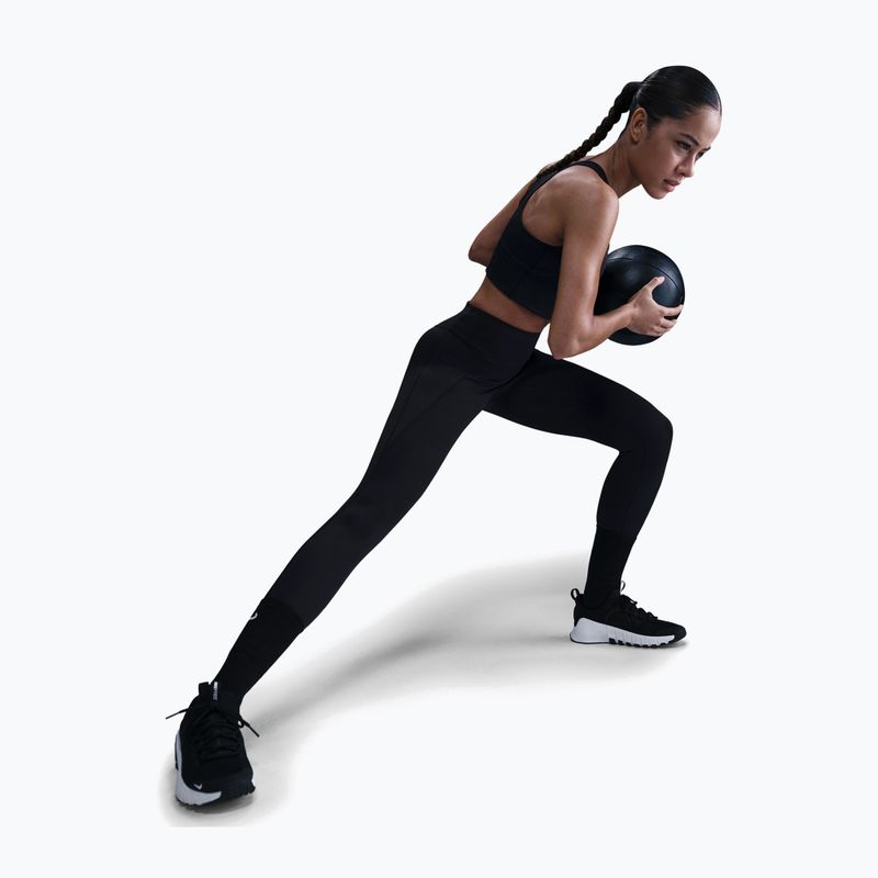 Women's training leggings Nike Universa High-Waisted 7/8 black/anthracite/dark smoke grey 4