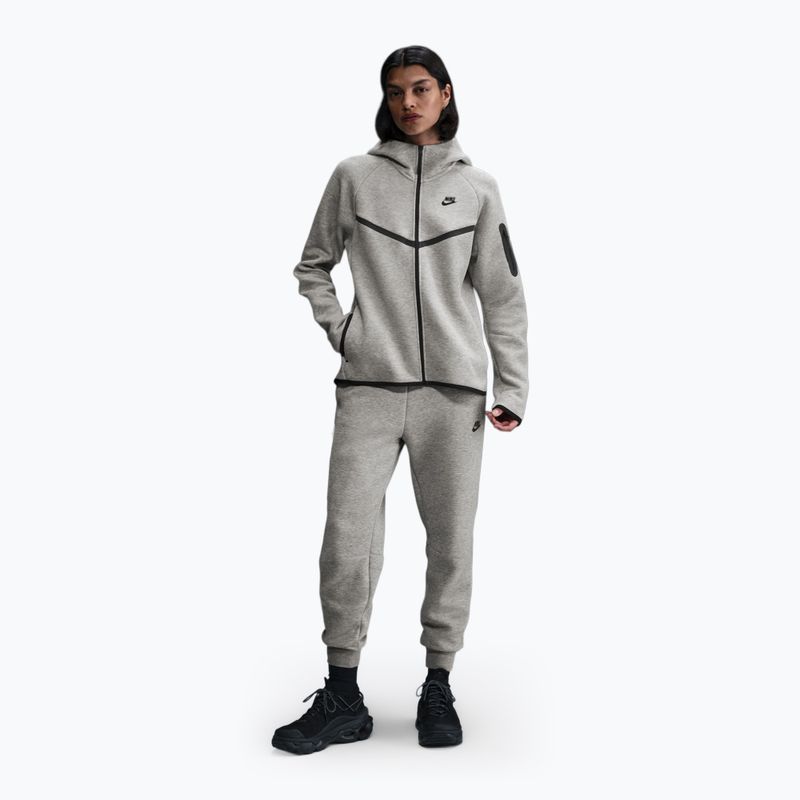 Women's sweatshirt Nike Sportswear Tech Fleece Windrunner dark grey heather/black 2