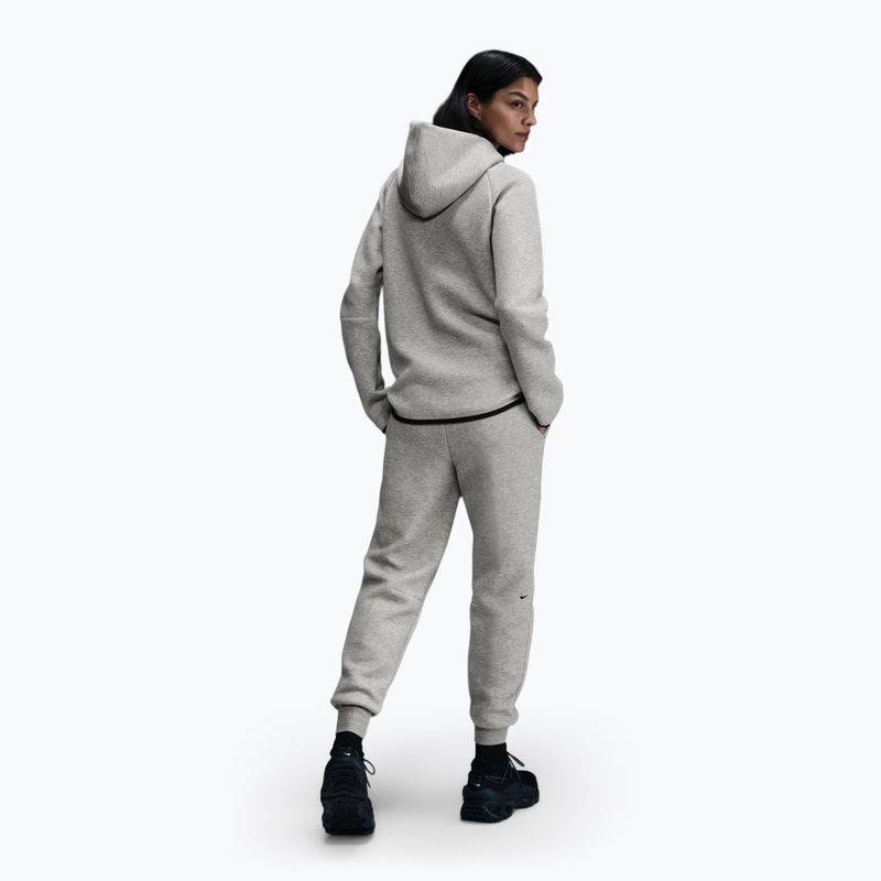 Women's trousers Nike Sportswear Tech Fleece Mid-Rise dark grey heather/black 3