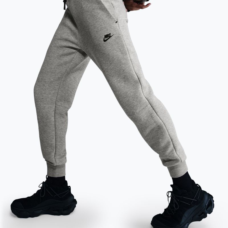 Women's trousers Nike Sportswear Tech Fleece Mid-Rise dark grey heather/black 5