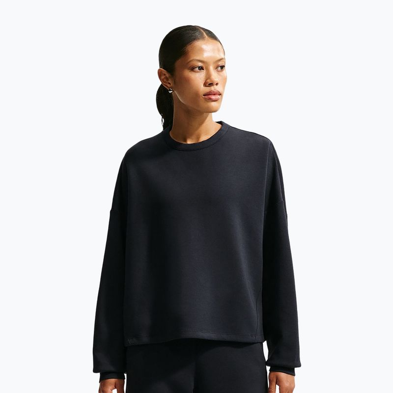 Women's training sweatshirt Nike 24.7 ImpossiblySoft Black/Dark Smoke Grey
