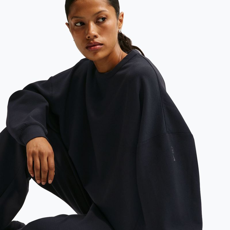 Women's training sweatshirt Nike 24.7 ImpossiblySoft Black/Dark Smoke Grey 6