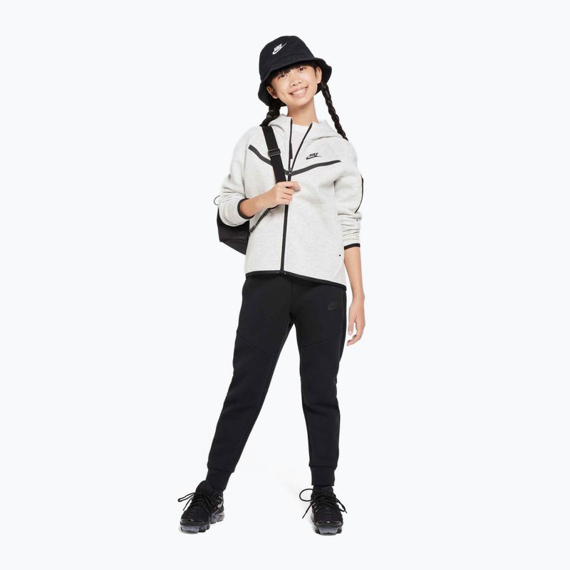 Kids' sweatshirt Nike Sportswear Tech Fleece light grey/heather/black/black 2