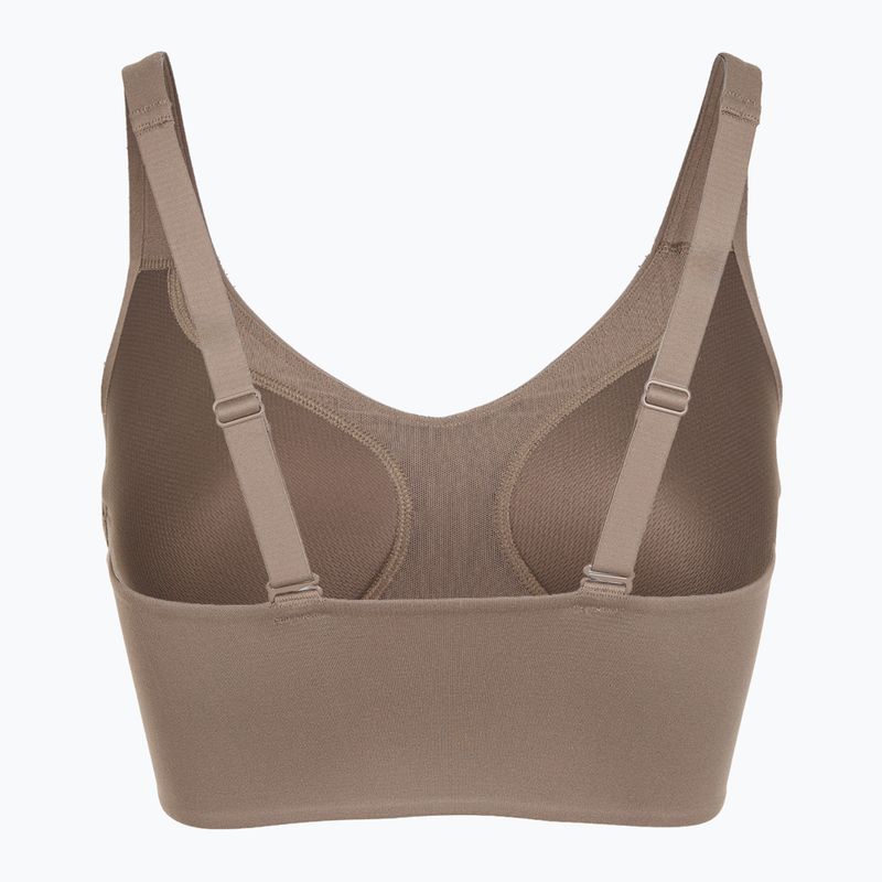 Training bra Nike Alate Medium Support Longline mink brown/white 9