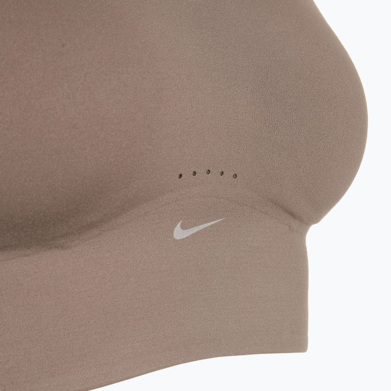 Training bra Nike Alate Medium Support Longline mink brown/white 10