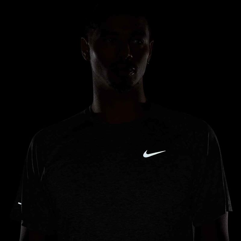 Men's running top Nike Stride ADV smoke grey / heather 7