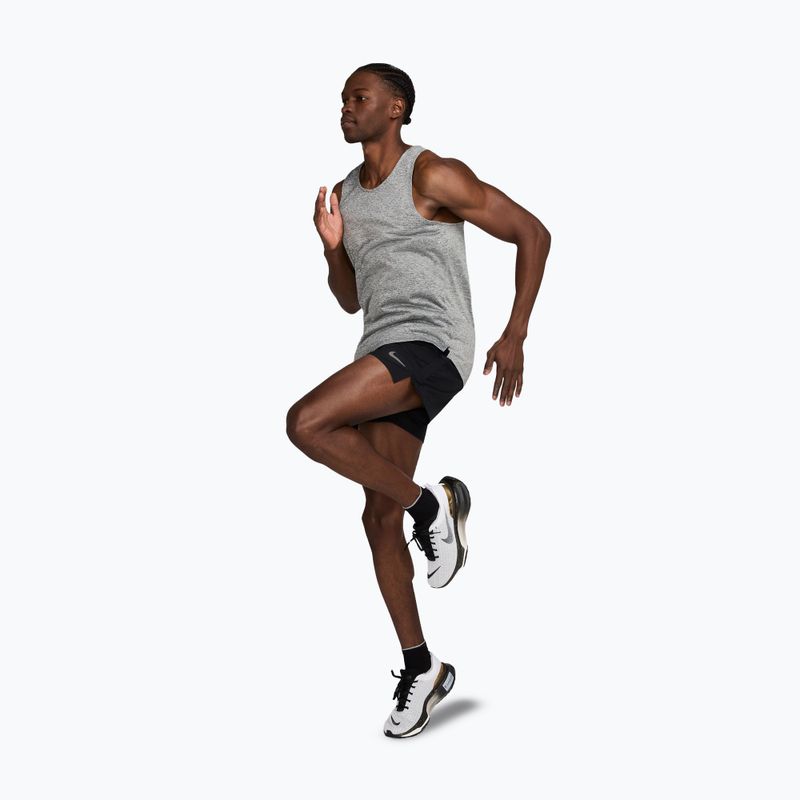 Men's running top Nike Stride Dri-Fit ADV smoke grey/heather 2