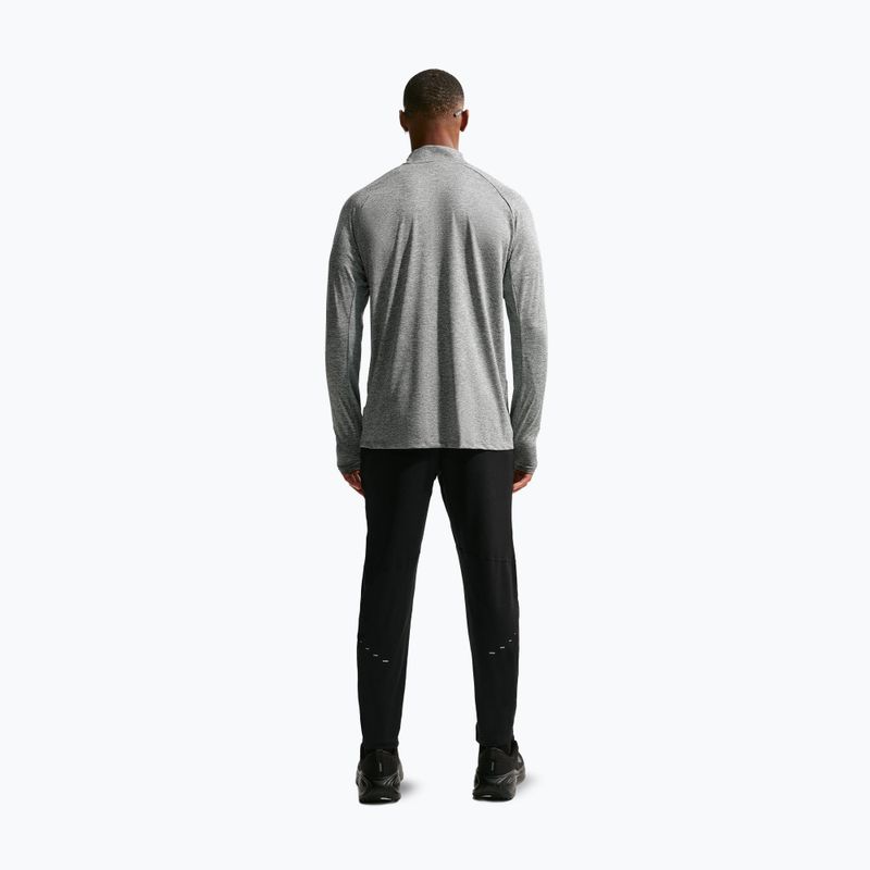 Men's running sweatshirt Nike Stride 1/4 Zip Dri-Fit smoke grey/heather 3