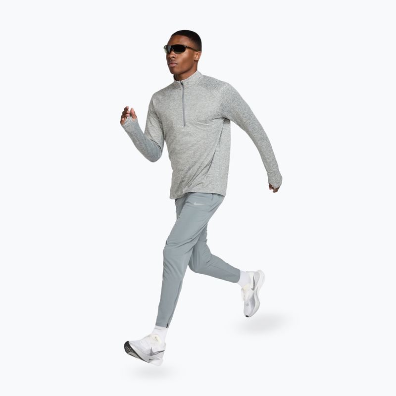 Men's running sweatshirt Nike Stride 1/4 Zip Dri-Fit smoke grey/heather 4