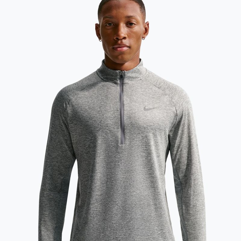 Men's running sweatshirt Nike Stride 1/4 Zip Dri-Fit smoke grey/heather 5