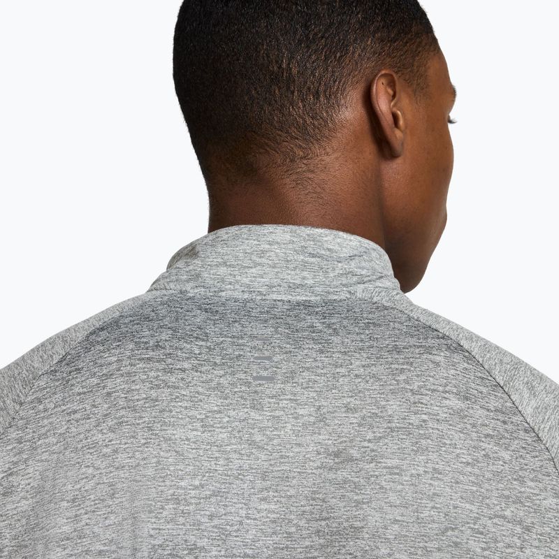 Men's running sweatshirt Nike Stride 1/4 Zip Dri-Fit smoke grey/heather 8