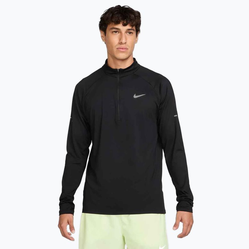 Men's Nike Stride 1/4 Zip Dri-Fit running sweatshirt black