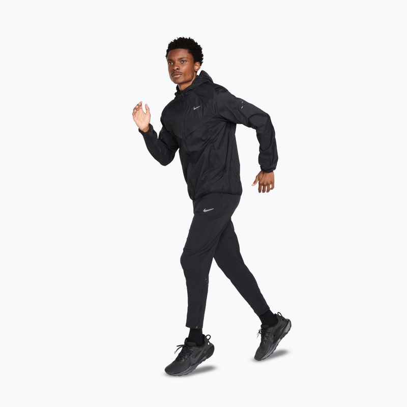 Men's running jacket Nike Stride Repel UV black/black 2