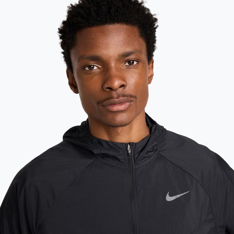 Men's running jacket Nike Stride Repel UV black/black 5