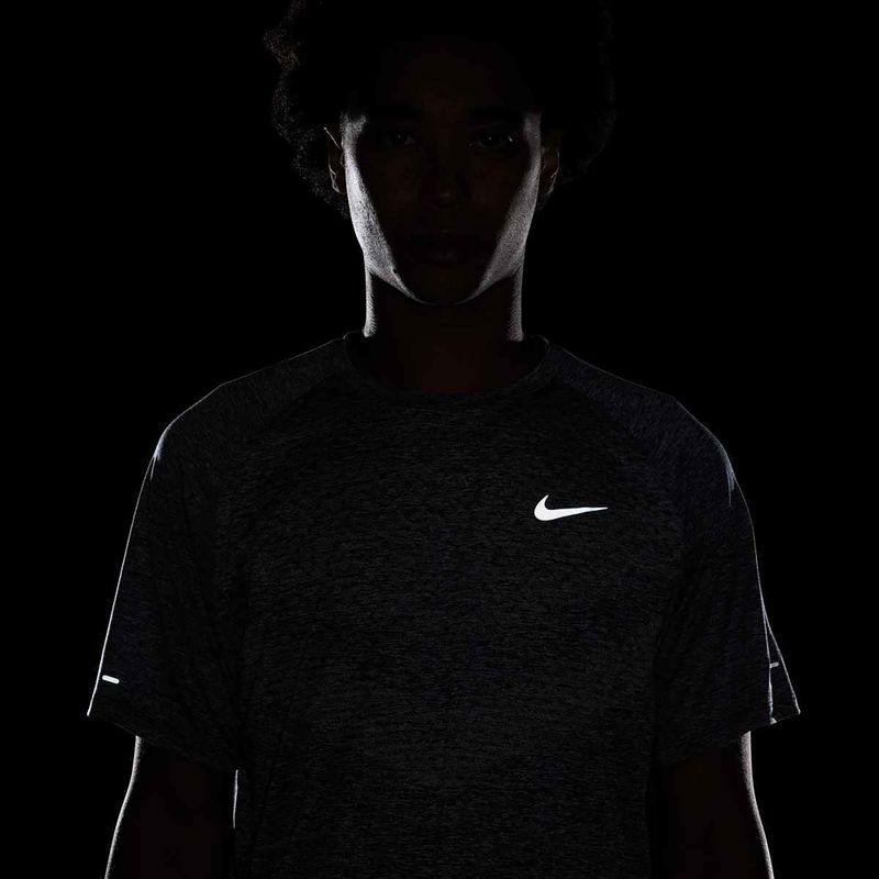 Men's Nike Stride ADV thunder blue / heather running shirt 8