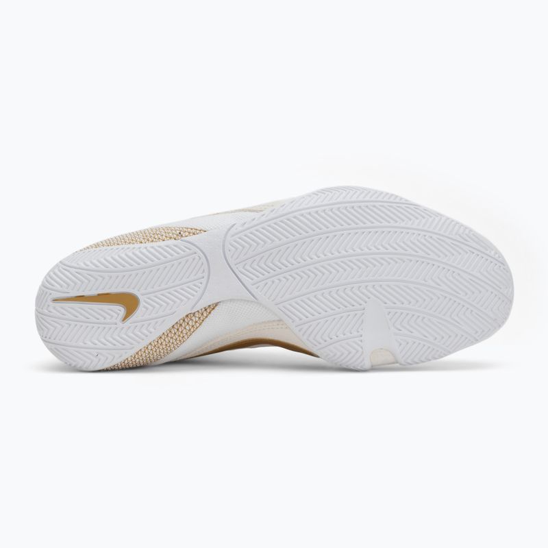 Nike Machomai 3 white/metallic gold boxing shoes 4