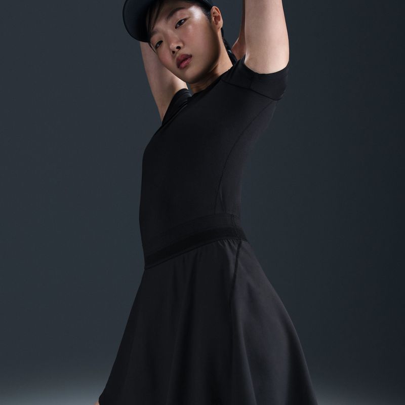 Tennis skirt Nike Court Dri-Fit Ace Advantage black/black 8