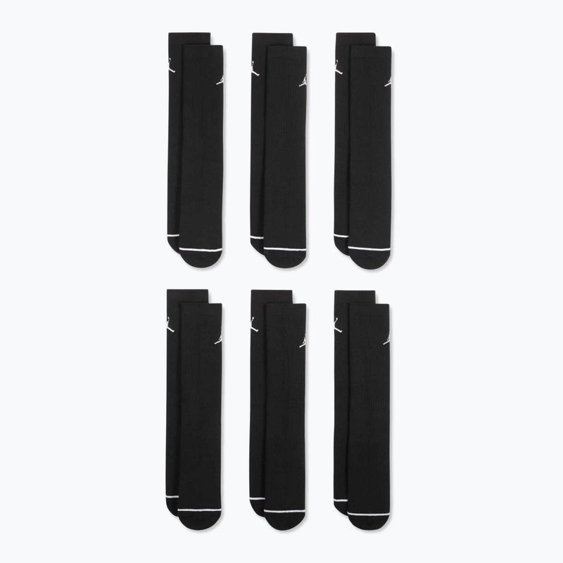 Socks Jordan Everyday Cushioned Crew 6 pairs black/white