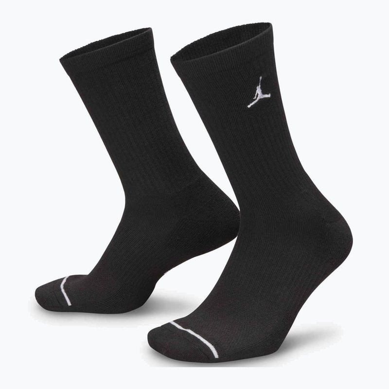 Socks Jordan Everyday Cushioned Crew 6 pairs black/white 4