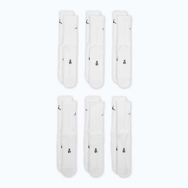 Jordan Everyday Cushioned Crew socks 6 pairs white/black 2