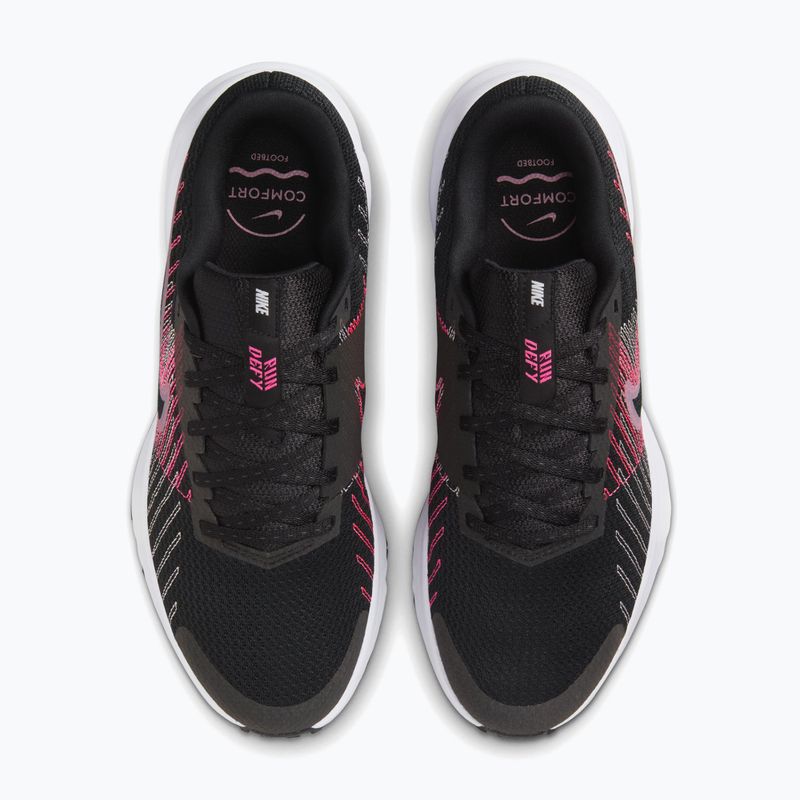 Women's running shoes Nike Run Defy black/hyper pink/elemental pink 4