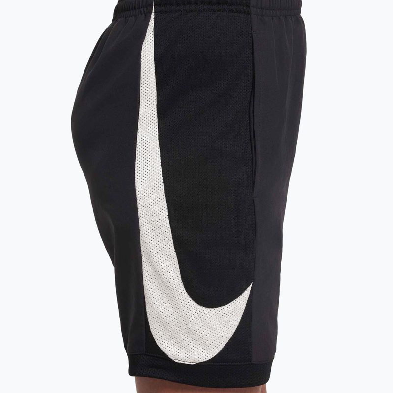 Children's football shorts Nike Academy Dri-Fit Jr black/black/pale ivory/ pale ivory 3