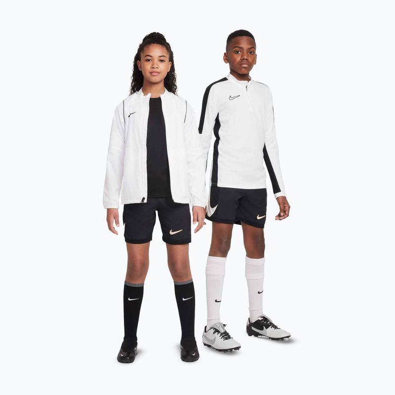 Children's football shorts Nike Academy Dri-Fit Jr black/black/pale ivory/ pale ivory 8