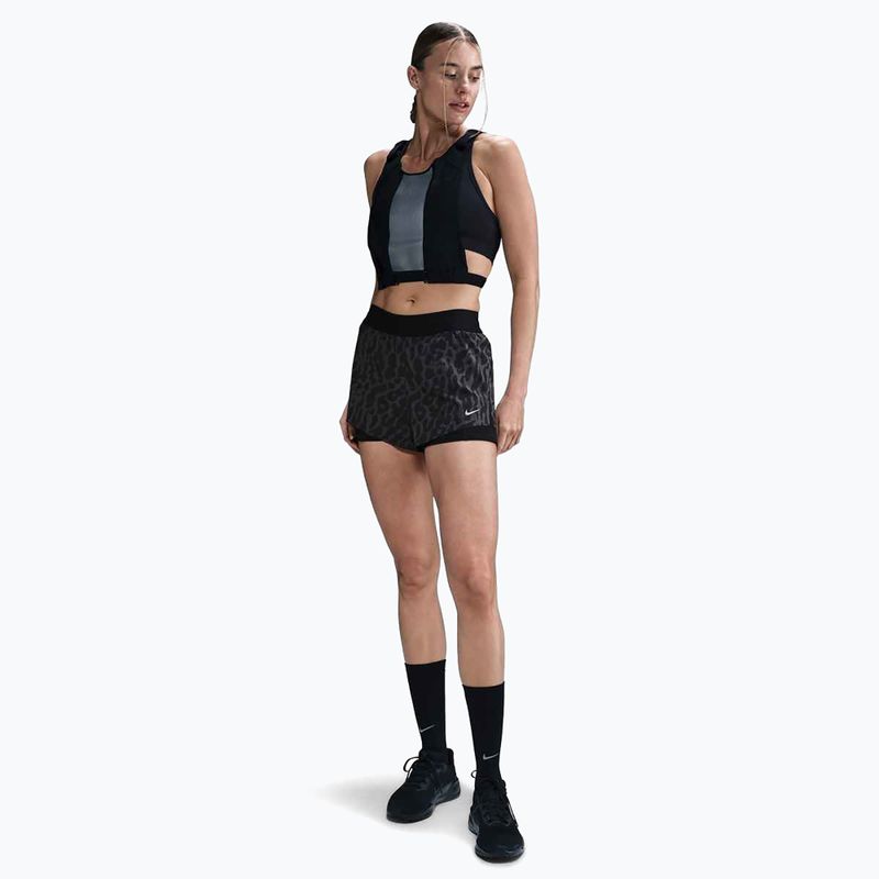 Women's running shorts Nike Swift Dri-Fit Mid-Rise 2in1 black / black 2
