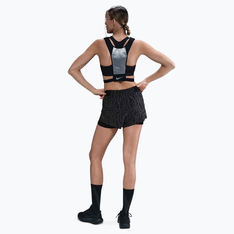 Women's running shorts Nike Swift Dri-Fit Mid-Rise 2in1 black / black 3