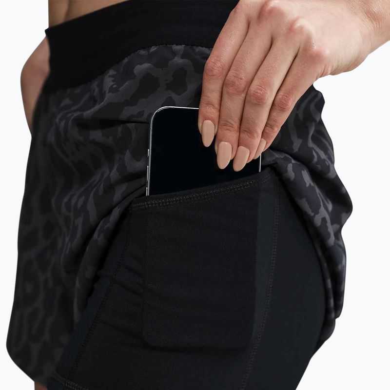 Women's running shorts Nike Swift Dri-Fit Mid-Rise 2in1 black / black 5