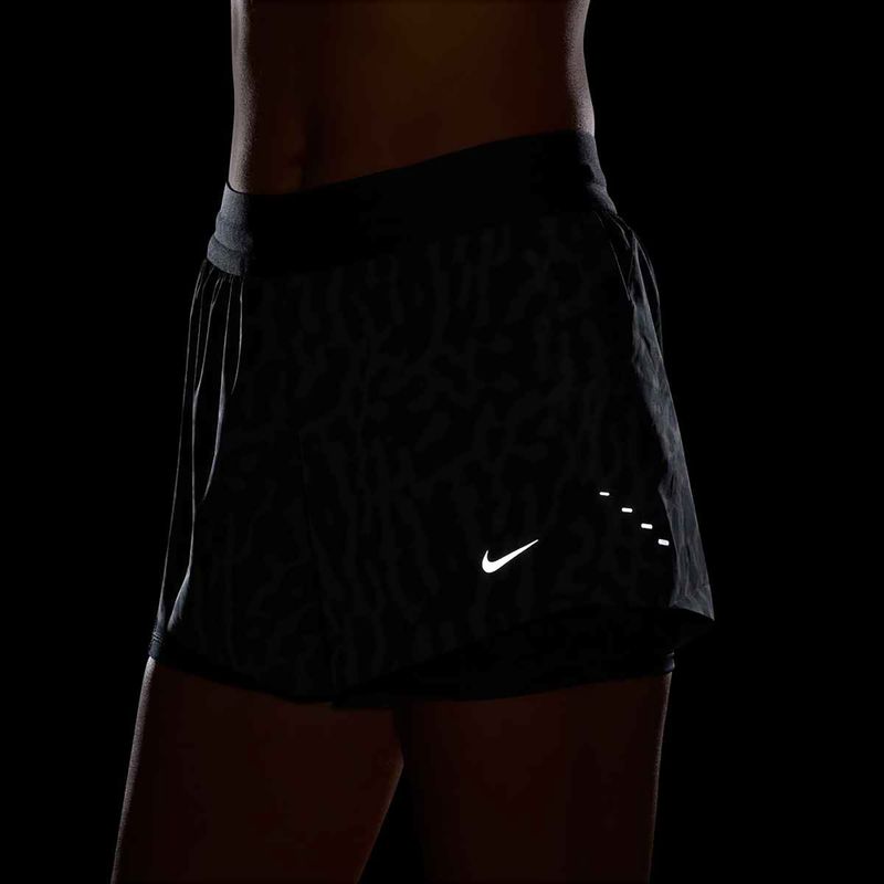 Women's running shorts Nike Swift Dri-Fit Mid-Rise 2in1 black / black 7