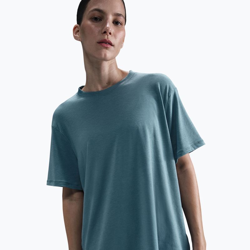Women's T-shirt Nike One Relaxed Dri-Fit smokey blue/black 4