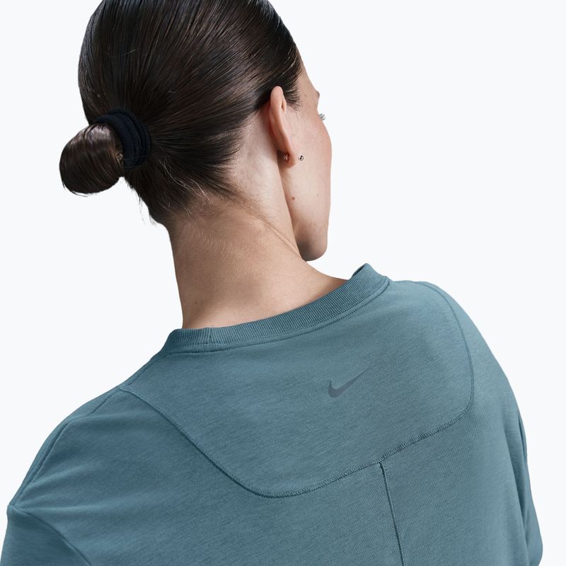 Women's T-shirt Nike One Relaxed Dri-Fit smokey blue/black 6