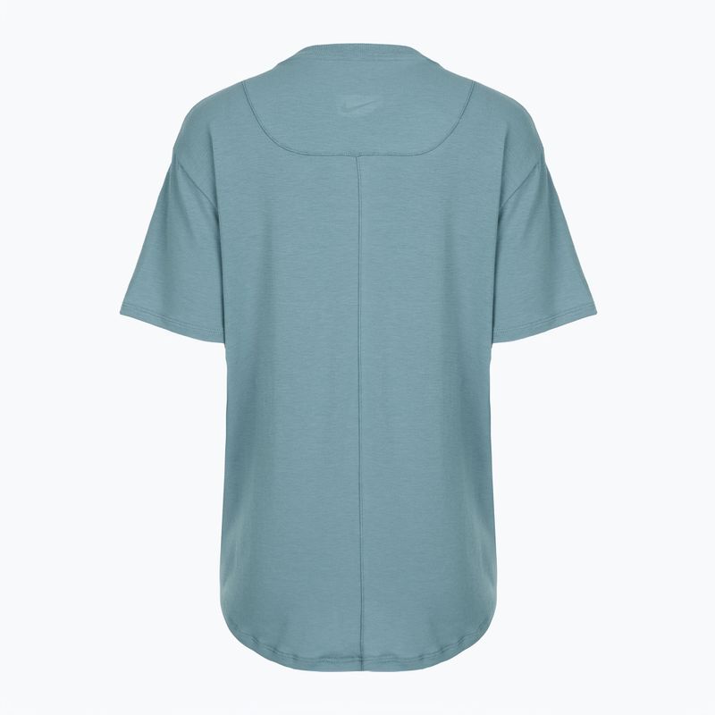 Women's T-shirt Nike One Relaxed Dri-Fit smokey blue/black 8