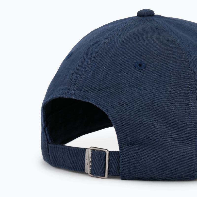 Baseball cap Nike Club Unstructured Futura Wash obsidian/white 4
